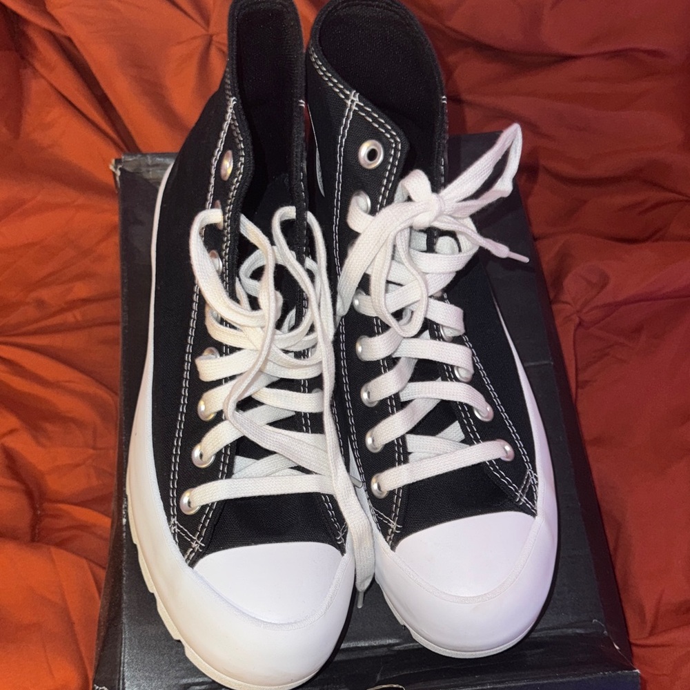 Converse Black and White High-Top Sneakers